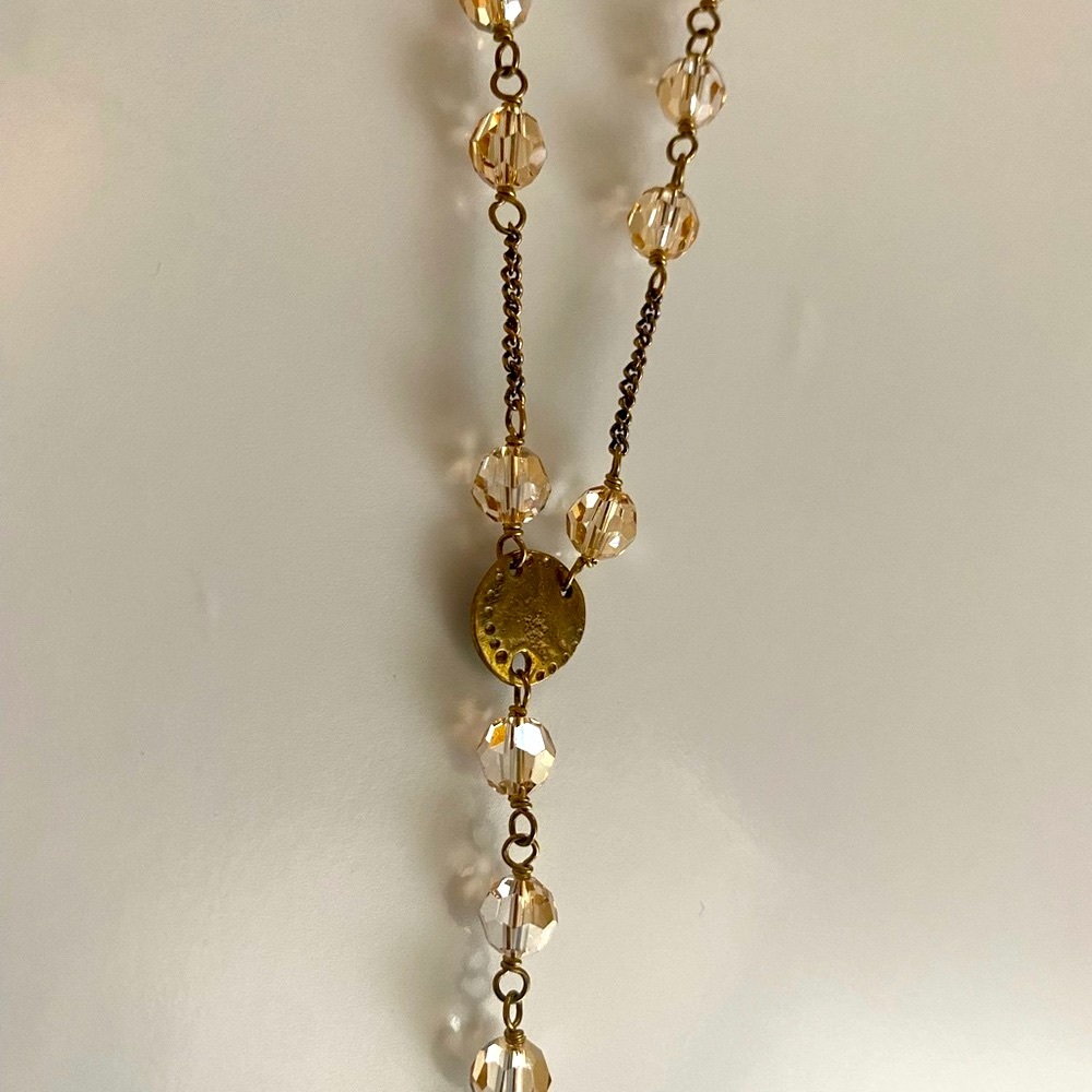 Chan Luu Crystal dagger necklace